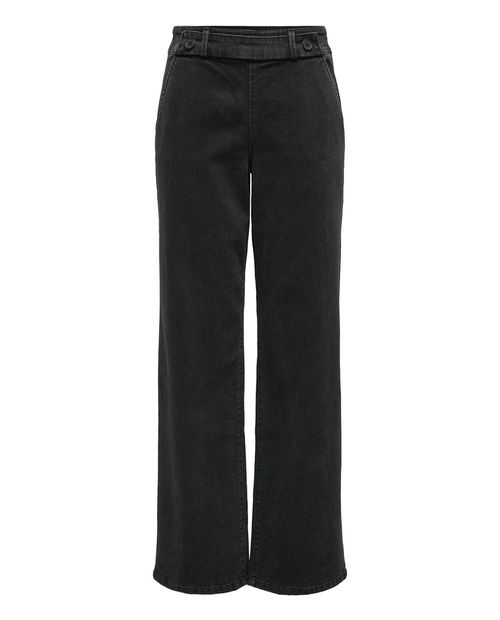 Jeans JDY wide leg negro de cintura alta para mujer