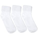 Set-de-3-pares-de-calcetines-blanco-solido-para-niña-104738918