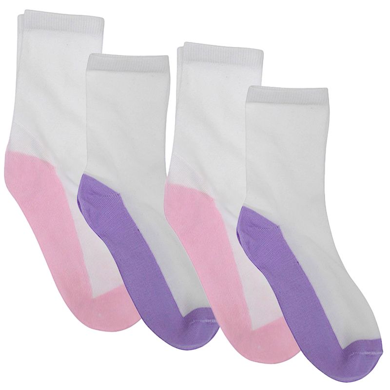 Set-de-3-pares-de-calcetines-multicolor-solido-para-niña-104738921