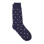 104759239-Par-de-calcetines-de-vestir-Unexpected-crew-azules-navy-mini-print-de-flores-para-hombre