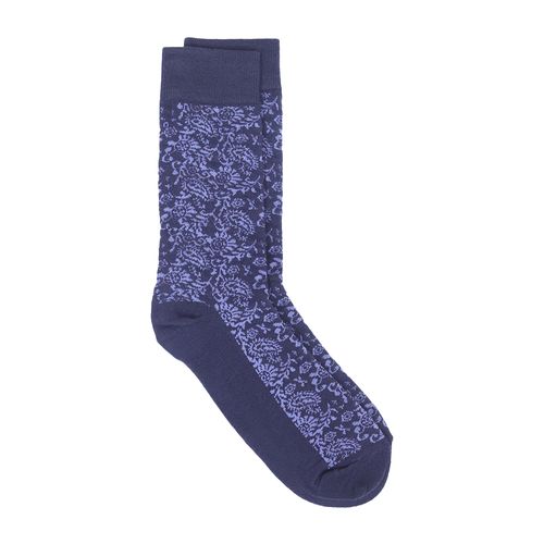 Par de calcetines de vestir Unexpected crew azules diseño paisley para hombre