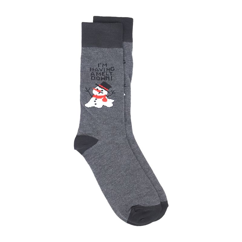 104759242-Par-de-calcetines-de-vestir-Unexpected-crew-grises-y-hombre-de-nieves-para-hombre
