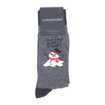 104759242-Par-de-calcetines-de-vestir-Unexpected-crew-grises-y-hombre-de-nieves-para-hombre