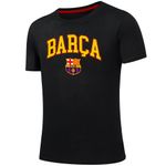 Camiseta-deportiva-negra-con-estampado-del-equipo-F.C-Barcelona-para-niño-104796706