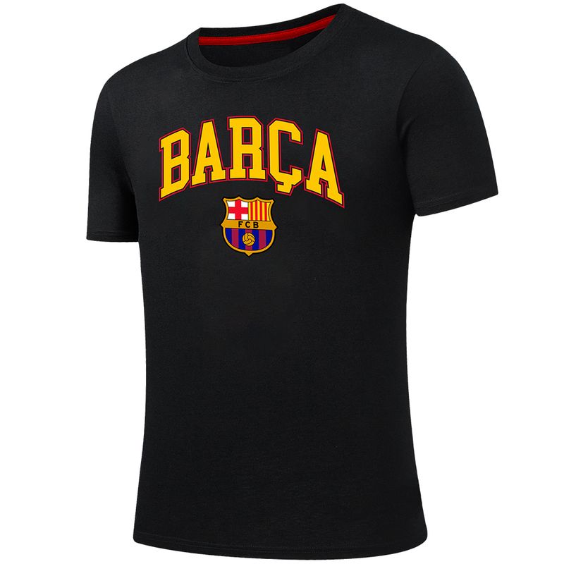Camiseta-deportiva-negra-con-estampado-del-equipo-F.C-Barcelona-para-niño-104796706