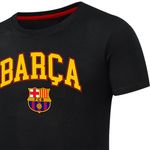 Camiseta-deportiva-negra-con-estampado-del-equipo-F.C-Barcelona-para-niño-104796706