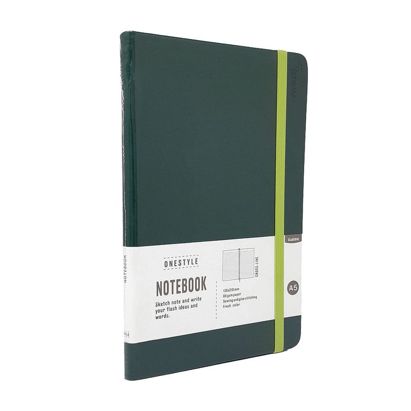 104723220-Libreta-de-apuntes-verde-oscuro-rayada-A5