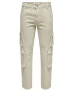 104827108-Jeans-cargo-straight-fit-Only---Sons-beige-denim-para-hombre
