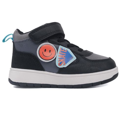 Botín casual Colloky negro/gris para niño bebé