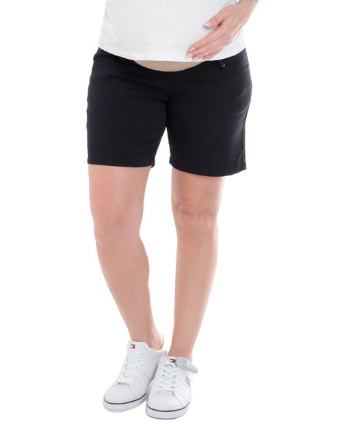 Short maternal Sabrina negro para mujer