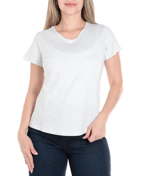 Camiseta Nicolle gris manga corta para mujer