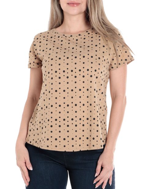 Camiseta Nicolle estampada manga corta para mujer