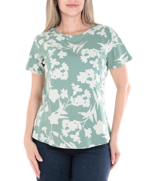 Camiseta Nicolle estampada manga corta para mujer