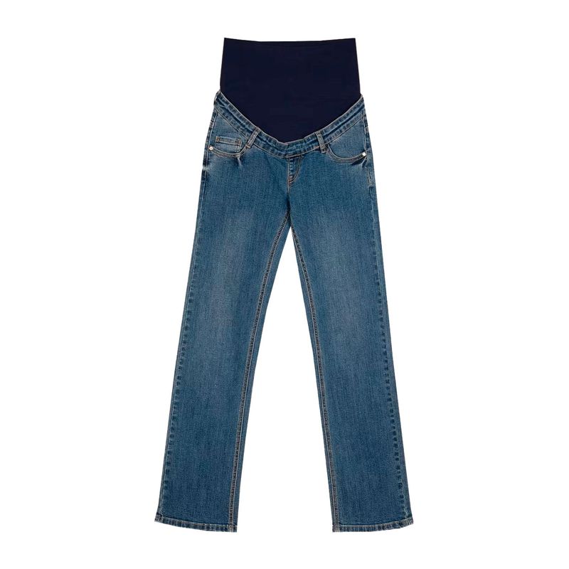 Jeans maternal Ohma lavado medio cintura alta para mujer Siman