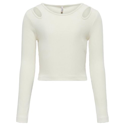 Blusa blanca sólido para niña