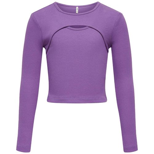 Blusa morada sólido para niña