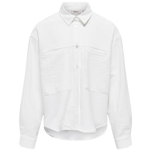 Blusa blanca sólido para niña