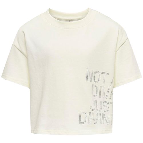 Blusa blanca con estampado para niña