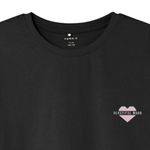 Blusa-negra-con-estampado-para-niña-104799423
