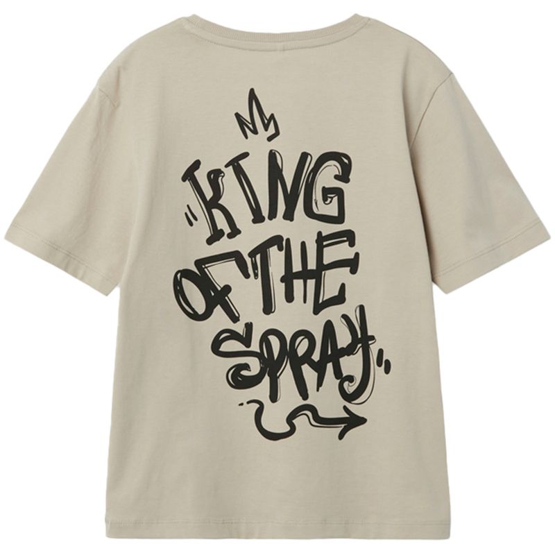 Camiseta-beige-con-estampado-para-niño-104829453