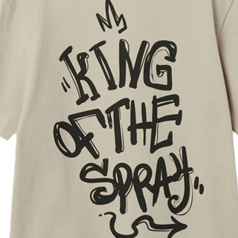 Camiseta-beige-con-estampado-para-niño-104829453