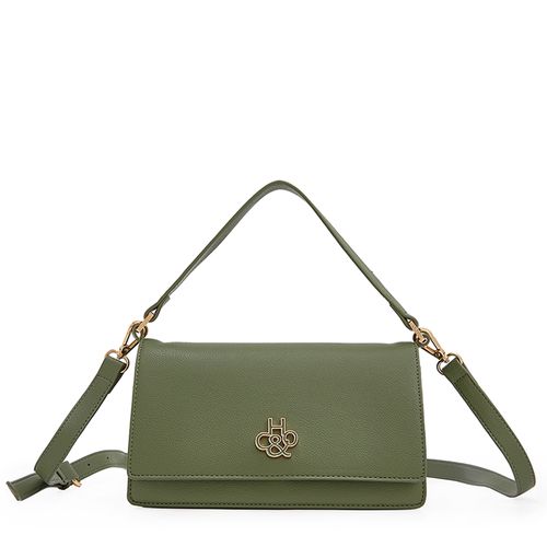 Cartera crossbody H&Co color verde para mujer