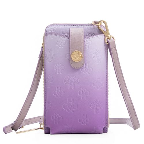 Cartera crossbody H&Co color morado para mujer