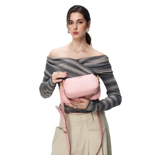 Set de carteras crossbody/satchel H&Co rosado para mujer