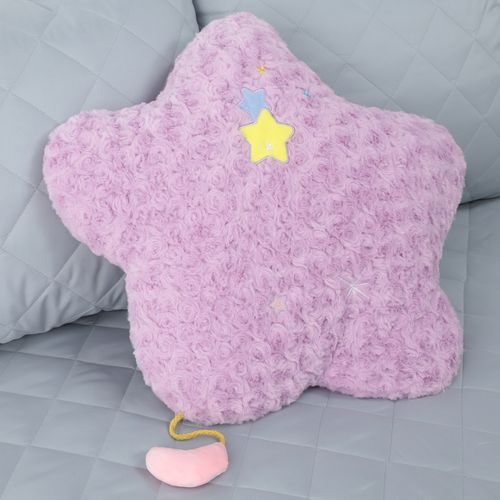 Cojín infantil estrella lila 45cm