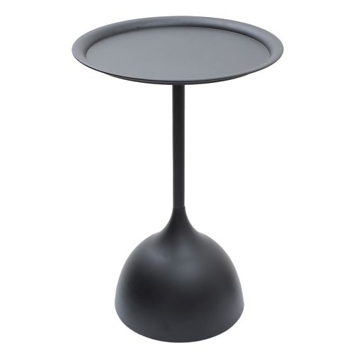 Mesa decorativa redonda de metal 39x60cm
