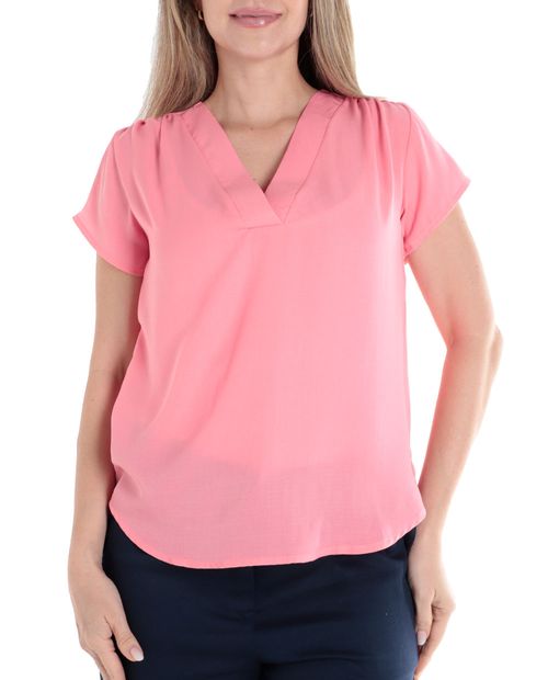 Blusa Spunky formal manga corta para mujer