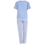 Pijama-de-2-piezas-celeste-con-estampado-de-flores-para-niña-104752308