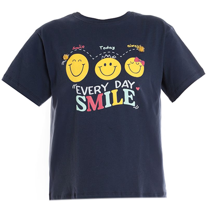 Pijama-de-2-piezas-negra-con-estampado-para-niña-104752296