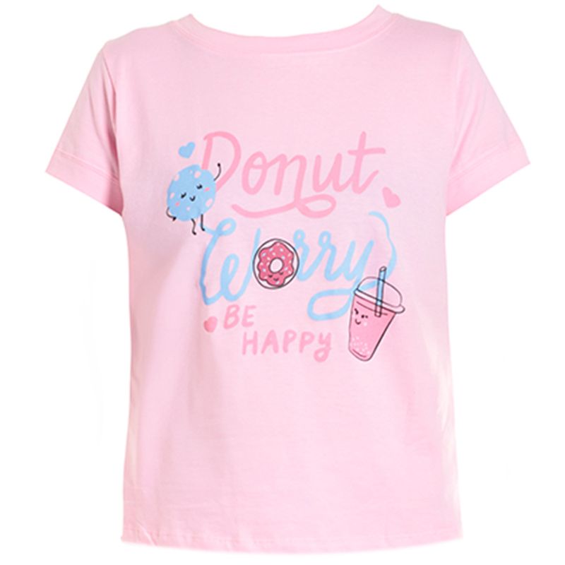 Pijama-de-2-piezas-rosada-con-estampado-para-niña-104752297
