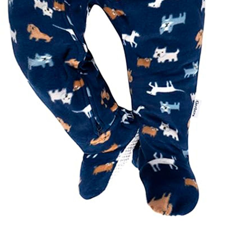 Pijama-azul-con-estampado-para-bebe-niño