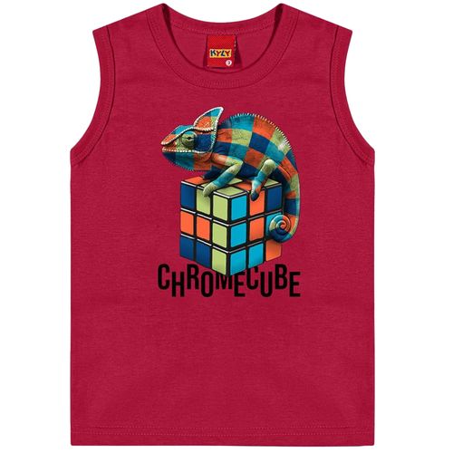 Camiseta roja con estampado para niño