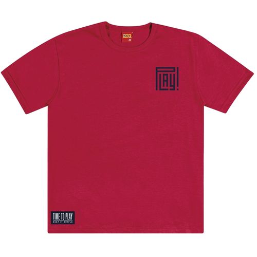 Camiseta roja con estampado para niño