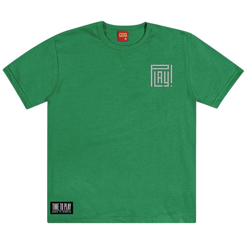 104819044-Camiseta-verde-con-estampado-para-niño