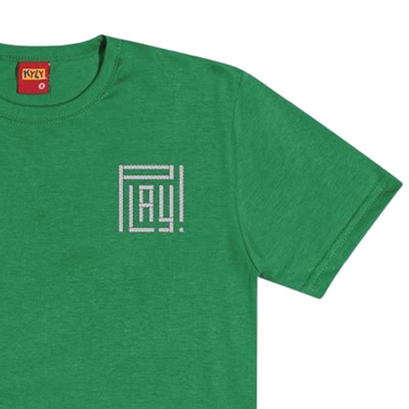 104819044-Camiseta-verde-con-estampado-para-niño