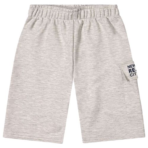 Short gris sólido para niño
