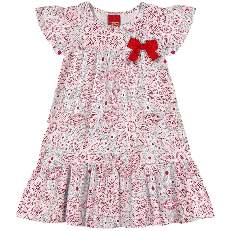 104822267-Vestido-blanco-con-estampado-para-niña