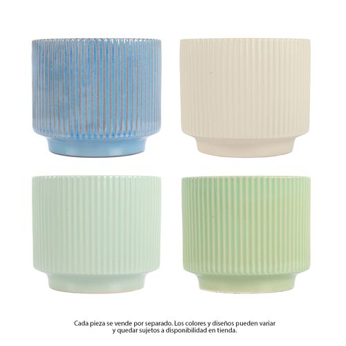 Maceta decorativa surtida 16x14cm (1 pieza)
