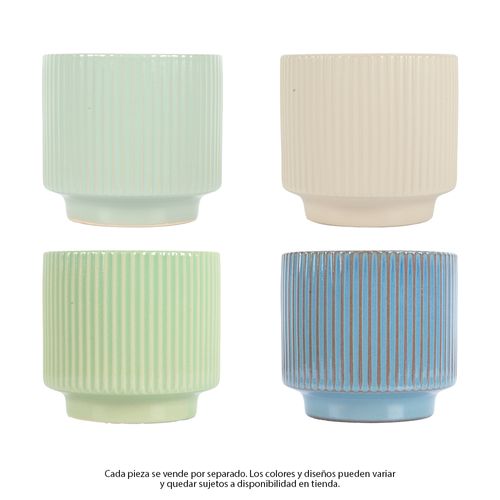 Maceta decorativa surtida 13x12cm (1 pieza)