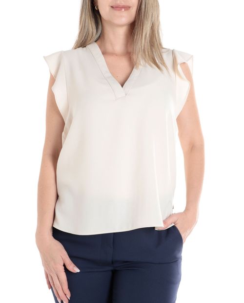 Blusa Marcella formal manga corta para mujer