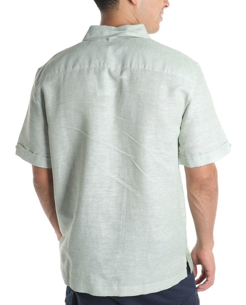 104808662-Camisa-Cubavera-verde-heather-con-estampado-de-hojas-para-hombre