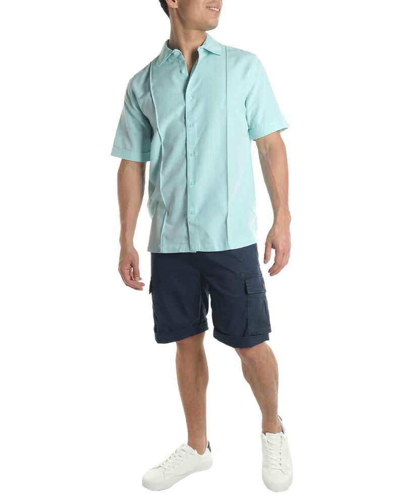 104808719-Camisa-Cubavera-turquesa-texturizada-para-hombre