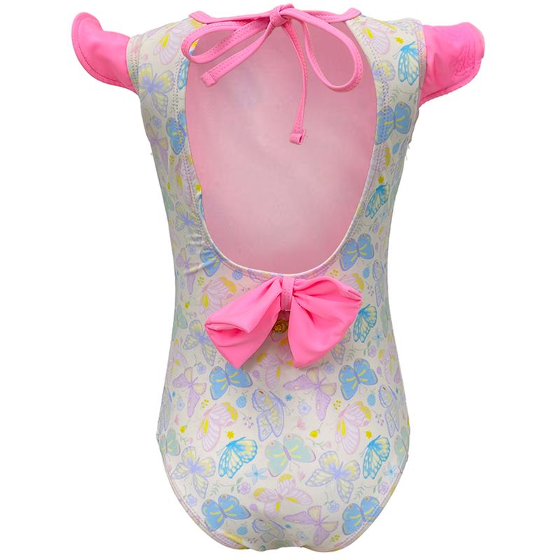 Traje-de-baño-1-pieza-multicolor-con-estampado-de-mariposas-para-niña