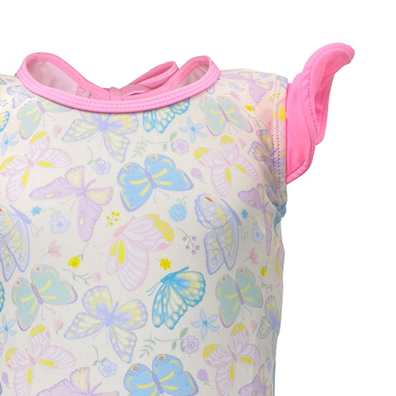 Traje-de-baño-1-pieza-multicolor-con-estampado-de-mariposas-para-niña