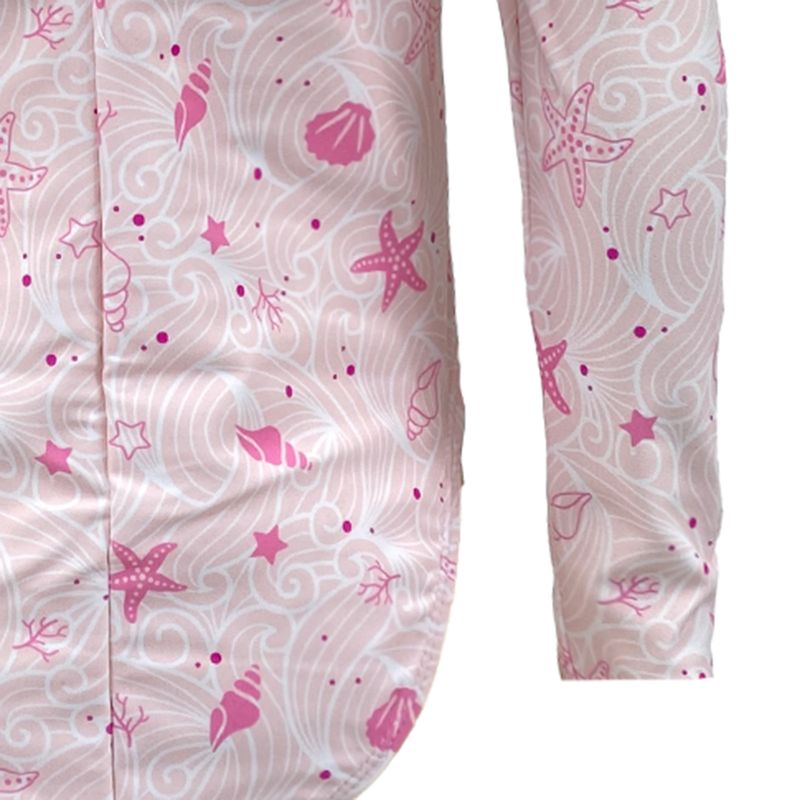 Traje-de-baño-1-pieza-bicolor-con-estampado-para-niña