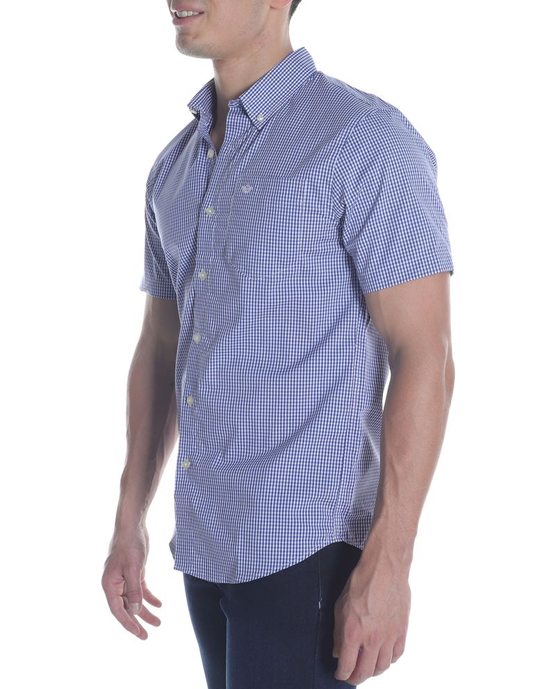 104783117-Camisa-casual-Dockers-azul-cuadriculada-para-hombre
